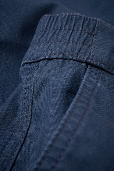 Bărbați - Pantaloni cargo - regular fit - LYCRA® - albastru închis