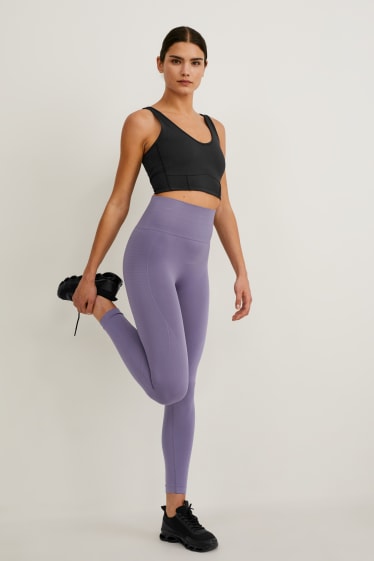 Women - Active leggings - yoga - violet