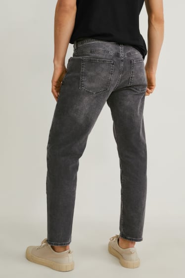 Men - Tapered jeans - LYCRA® - black-melange
