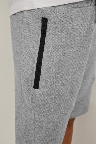 Bambini - Shorts in felpa - grigio melange