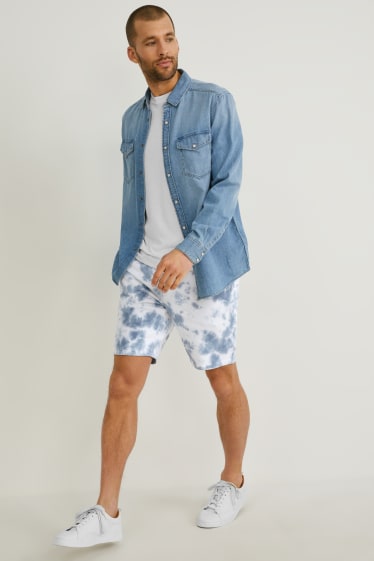 Herren - Sweatshorts - hellblau