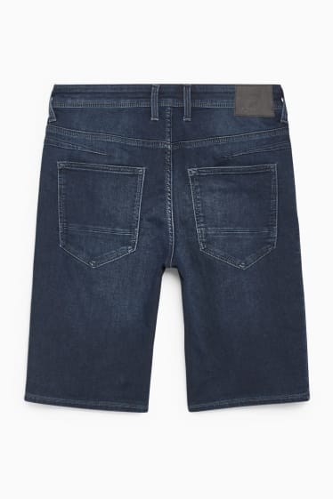 Heren - Korte spijkerbroek - Flex jog denim - jeansdonkerblauw