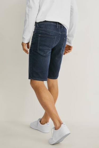 Heren - Korte spijkerbroek - Flex jog denim - jeansdonkerblauw