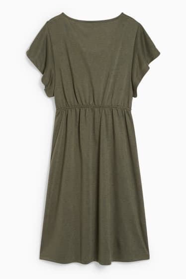 Women - Nursing dress - dark green