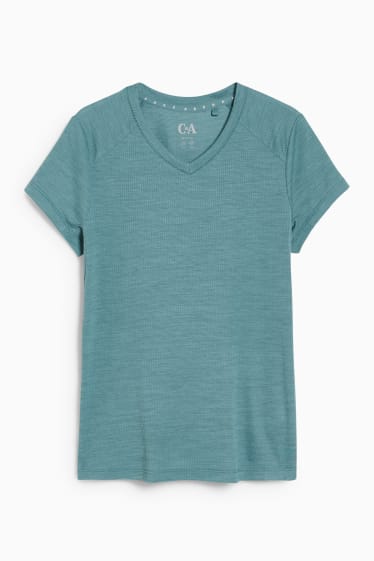 Damen - Funktions-Shirt - Hiking - blau-melange
