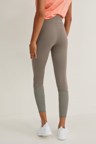 Donna - Leggings tecnici - 4 Way Stretch - tortora