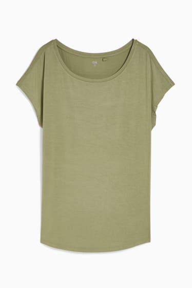 Women - Basic T-shirt - khaki