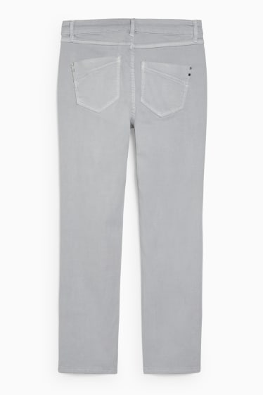 Femmes - Pantalon - coupe slim - gris clair