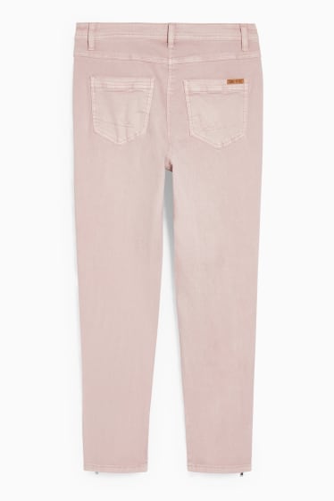 Donna - Pantaloni - slim fit - rosa