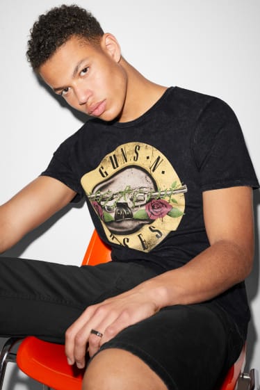 Men - CLOCKHOUSE - T-shirt - Guns N' Roses - black