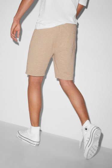 Uomo - CLOCKHOUSE - shorts in felpa - beige melange