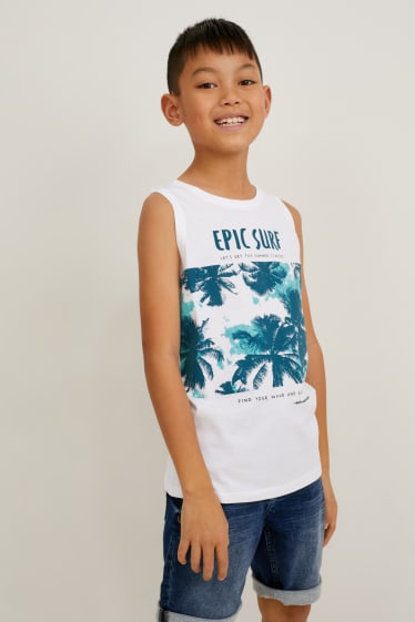 Kinder Jungen - Top - weiss