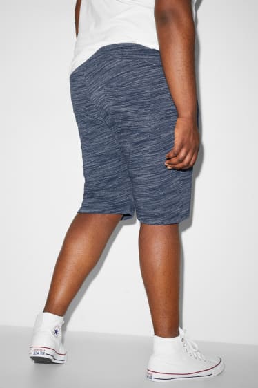 Men - CLOCKHOUSE - sweat shorts - dark blue-melange