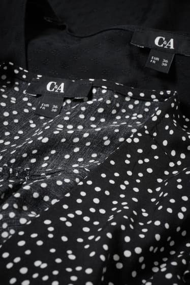 Women - Multipack of 2 - blouse - black