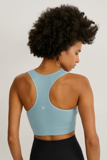 Dames - Sportbeha - yoga - voorgevormd - One Size Fits More - turquoise