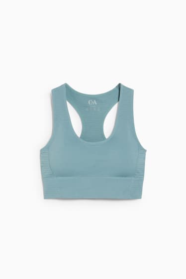 Dames - Sportbeha - yoga - voorgevormd - One Size Fits More - turquoise