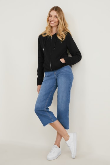Mujer - Wide leg jeans - mid waist - vaqueros - azul