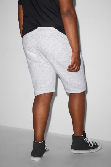 Men - CLOCKHOUSE - sweat shorts - white-melange
