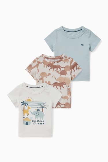 Babys - Set van 3 - baby-T-shirt - wit