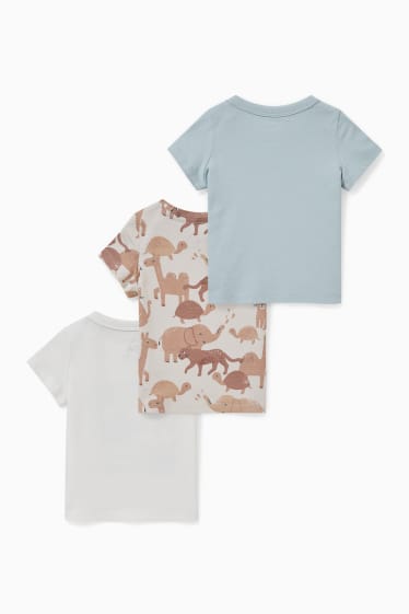 Miminka - Multipack 3 ks - tričko s krátkým rukávem pro miminka - bílá
