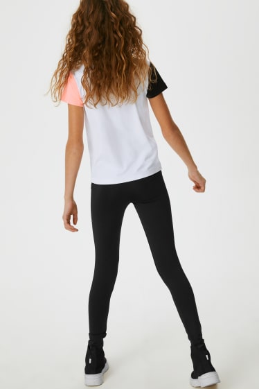 Bambini - Set - t-shirt e leggings - 2 pezzi - bianco