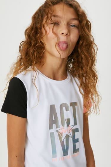 Children - Set - T-shirt and leggings - 2 piece - white