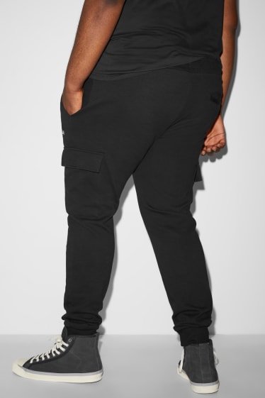 Men - CLOCKHOUSE - cargo trousers - slim fit - black