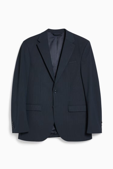 Hommes - Veste de costume - coupe droite - Flex - LYCRA® - bleu foncé