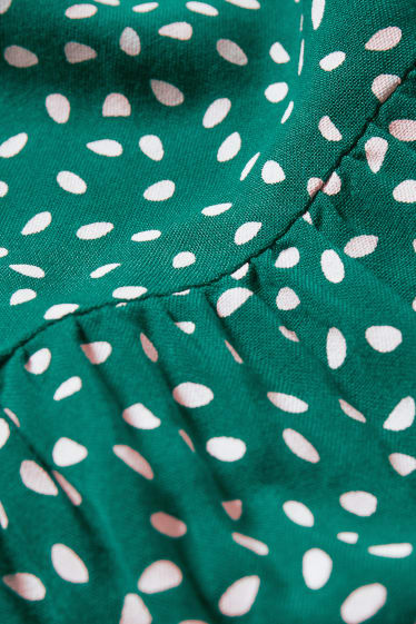 Women - CLOCKHOUSE - A-line dress - polka dot - green