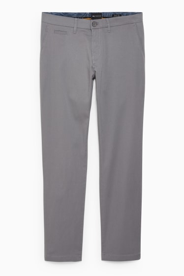 Uomo - Pantaloni chino - slim fit - LYCRA® - grigio