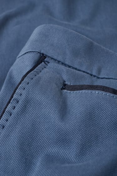 Uomo - Pantaloni chino - slim fit - LYCRA® - blu