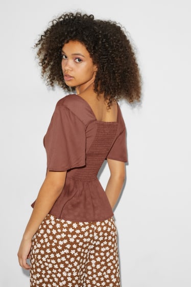Teens & young adults - CLOCKHOUSE - blouse - brown