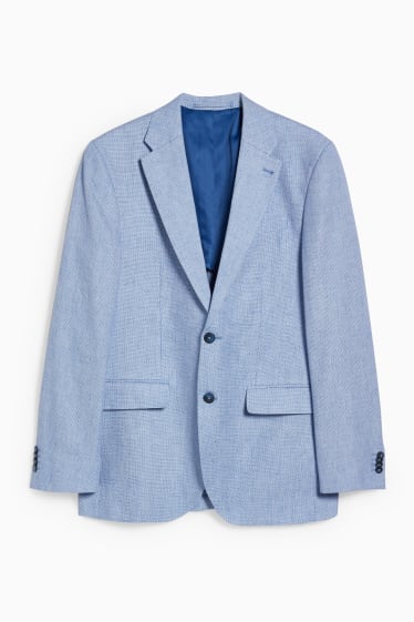 Hombre - Americana - regular fit - mezcla de lino - azul claro