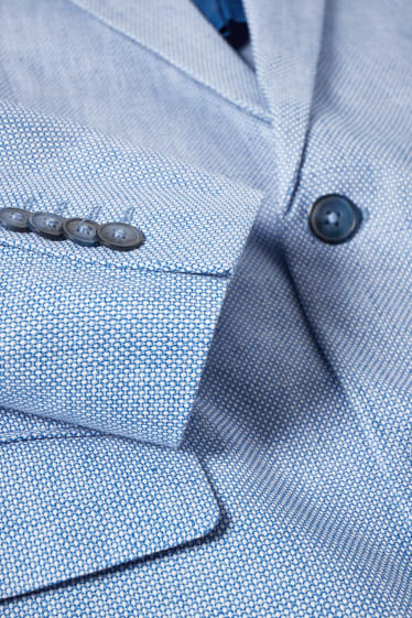 Hombre - Americana - regular fit - mezcla de lino - azul claro
