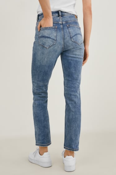 Damen - Slim Jeans - High Waist - LYCRA® - jeansblau