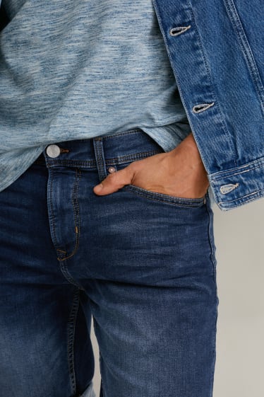 Hommes - Short en jean - Flex jog denim - jean bleu foncé