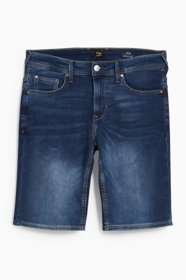 Uomo - Shorts di jeans - Flex - jog denim - jeans blu scuro