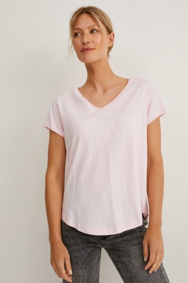 Damen - T-Shirt - rosa
