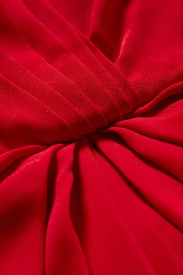 Femmes - Robe droite - style festif - rouge