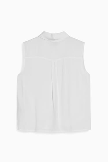 Ragazzi e giovani - CLOCKHOUSE - blusa smanicata - bianco