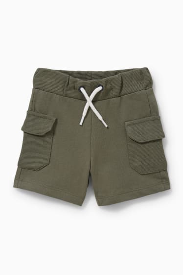 Babies - Baby cargo sweat shorts - dark green