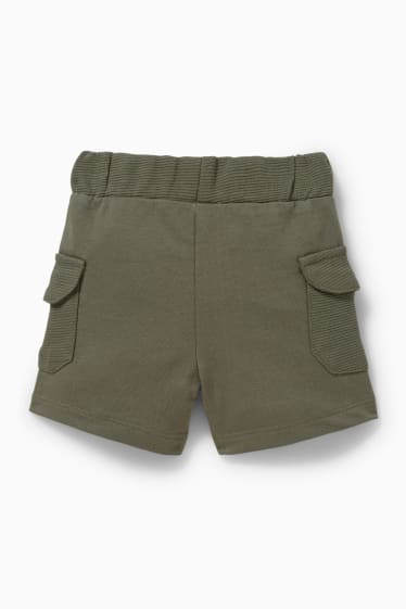 Babies - Baby cargo sweat shorts - dark green