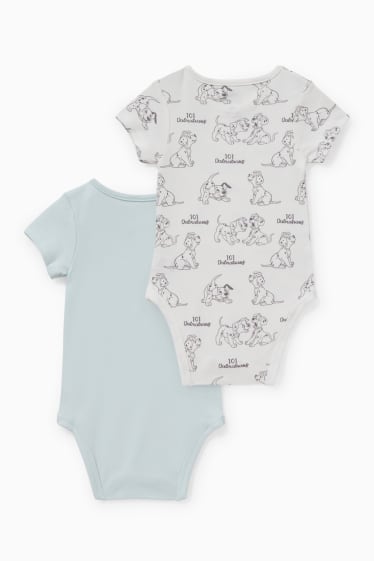 Bébés - Lot de 2 - 101 Dalmatiens - body pour bébé - bleu clair