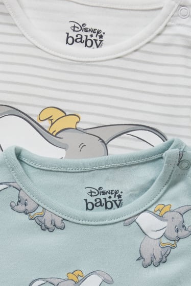 Bébés - Lot de 2 - Dumbo - bodys pour bébé - blanc