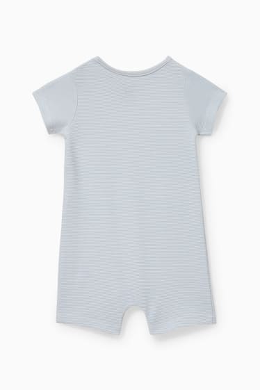 Babys - Baby-Schlafanzug - gestreift - hellblau