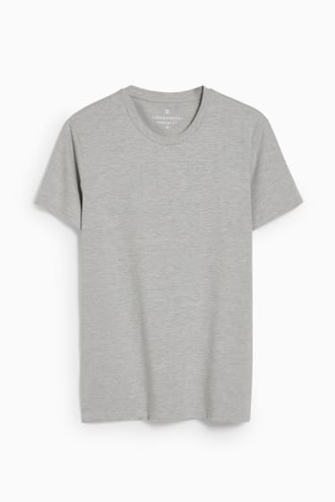 Hommes - CLOCKHOUSE - T-shirt - gris clair chiné