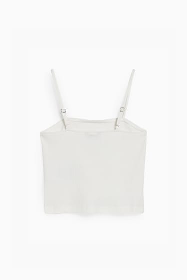 Dona - CLOCKHOUSE - top cropped - blanc