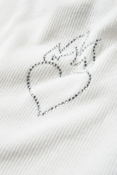 Dona - CLOCKHOUSE - top cropped - blanc