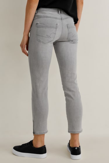 Dámské - Slim jeans - mid waist - džíny - šedé