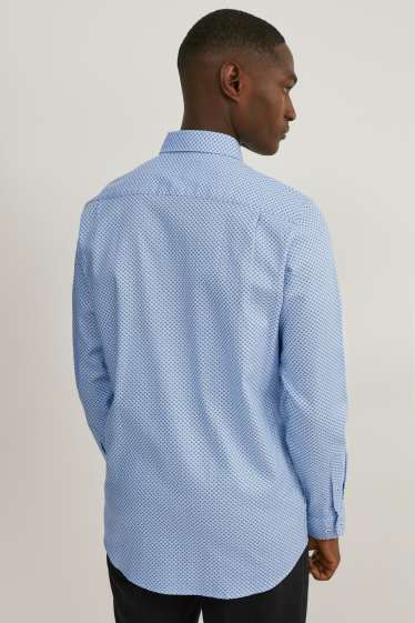 Men - Business shirt - regular fit - button-down collar - light blue